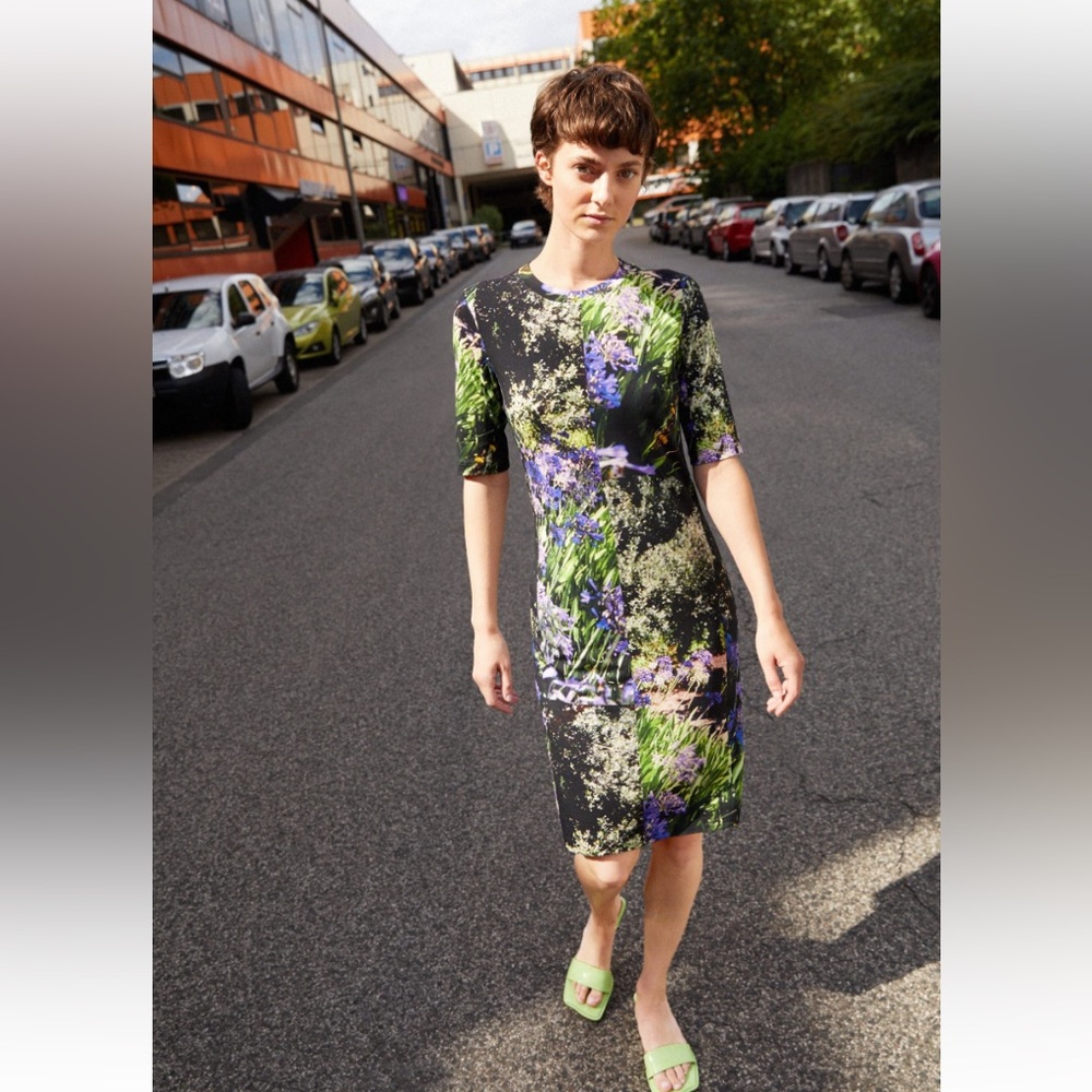 Paul Smith women’s “Agapanthus” jersey print dress Size XS - Picture 11 of 17